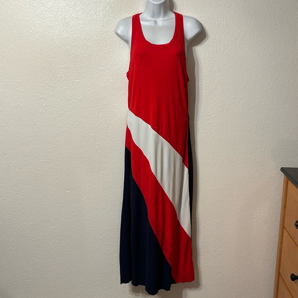 Ralph Lauren Black Label Sleeveless Maxi Dress Size 10 90’s Jersey